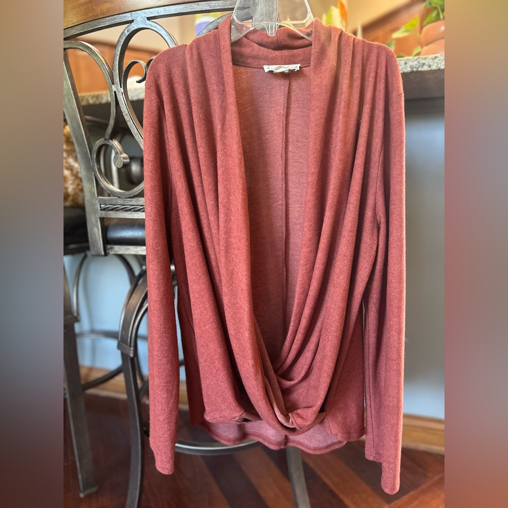 Love Riche Terracotta Knit Cardigan. Super soft.